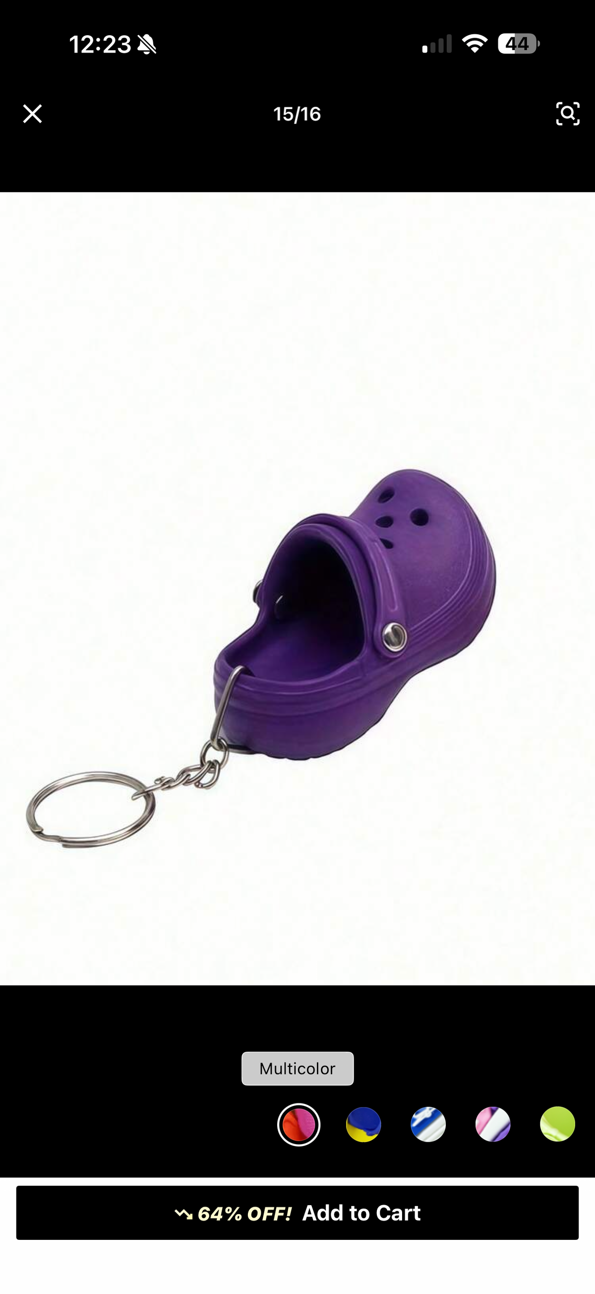 Croc Charm Keyring