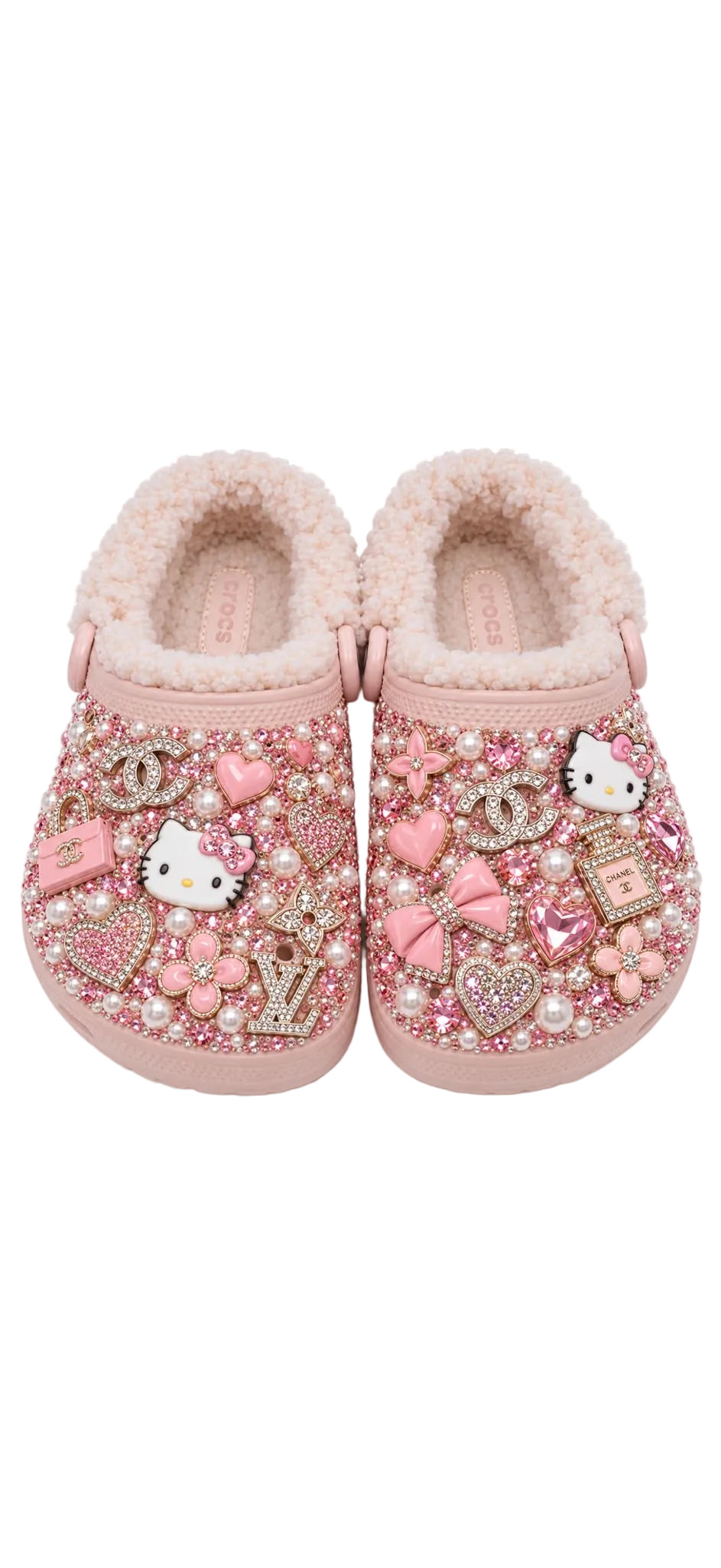 Custom fur lined crocs