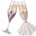Boujiee wedding love set glass cups