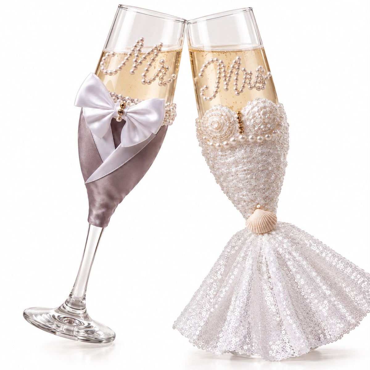 Boujiee wedding love set glass cups