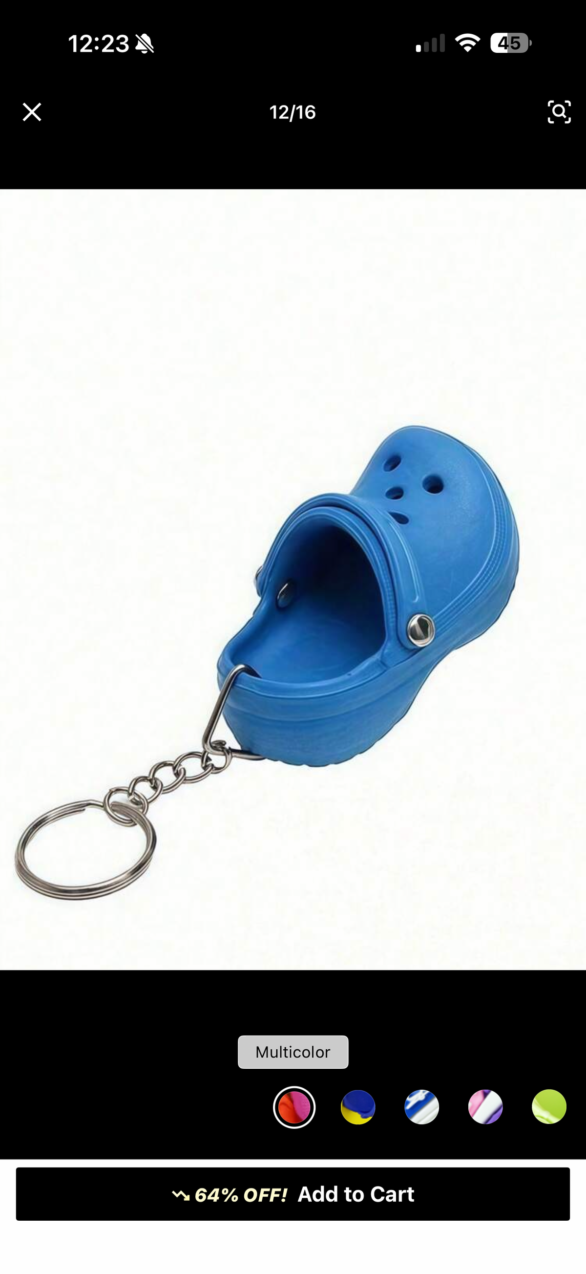 Croc Charm Keyring