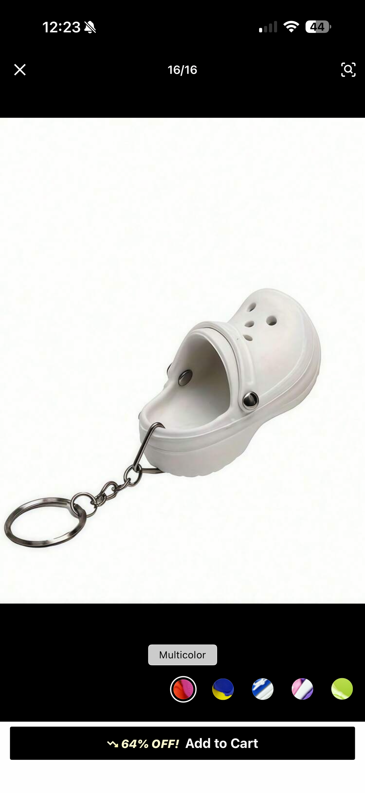 Croc Charm Keyring