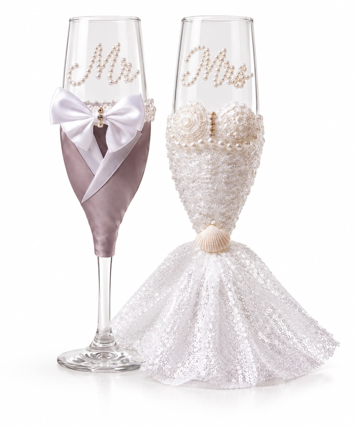 Boujiee wedding love set glass cups